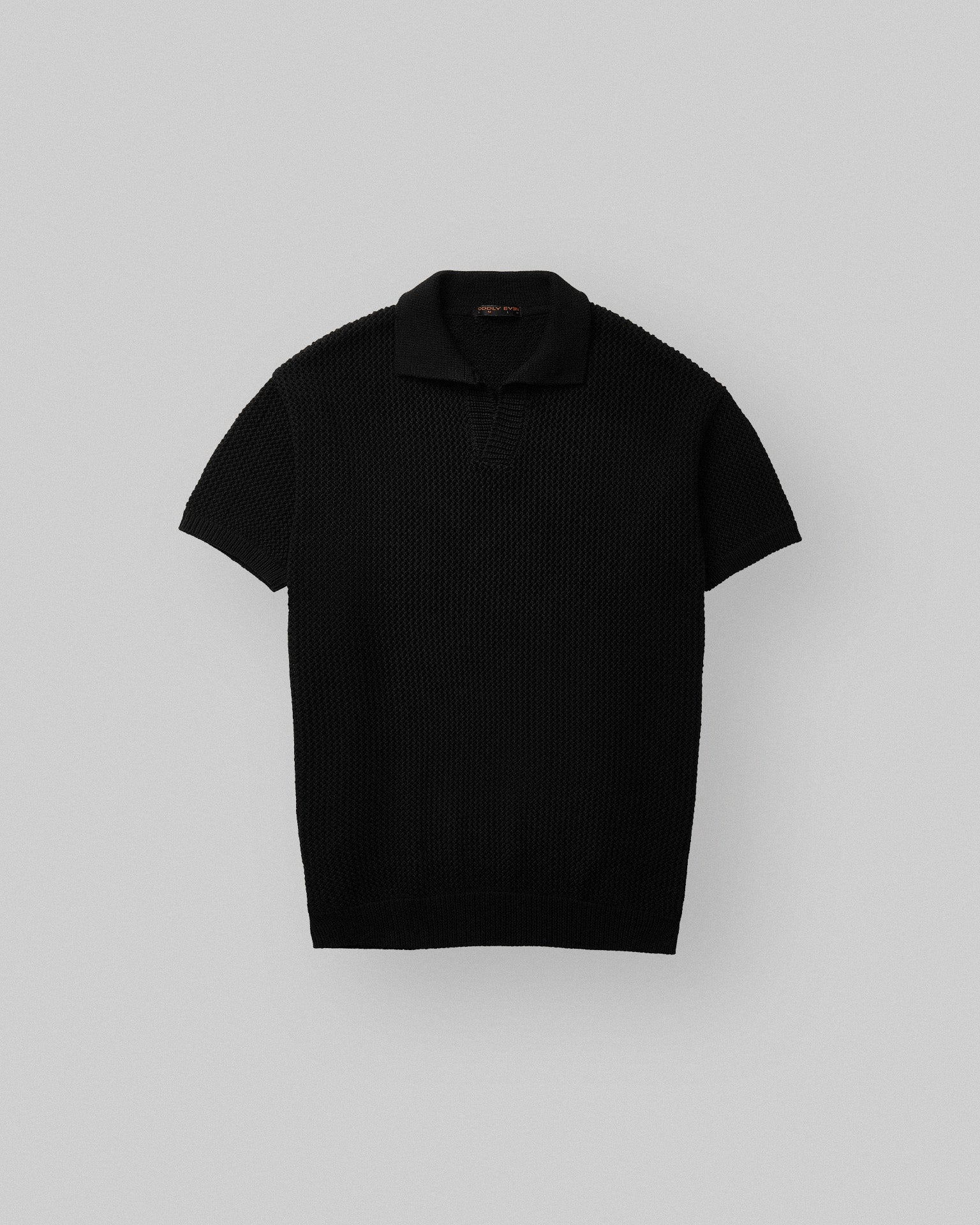 Black knitted shirt