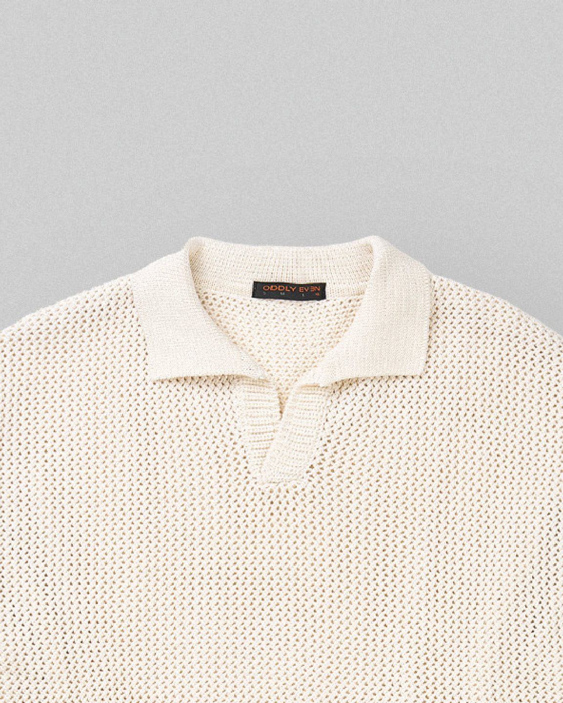 Beige knitted shirt