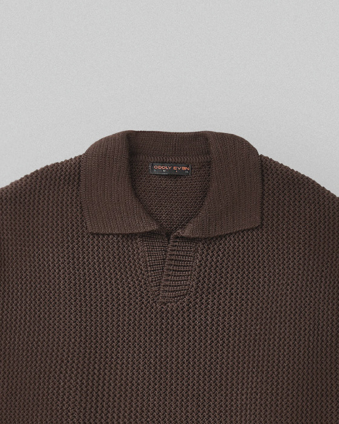 Brown knitted shirt