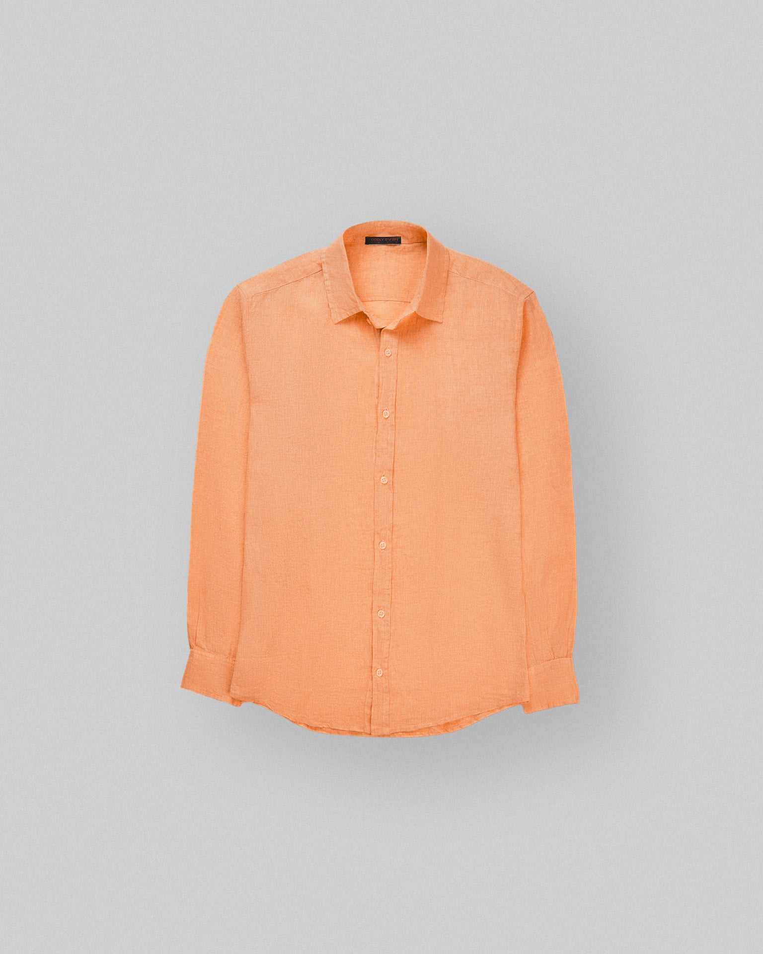 Orange Linen Shirt